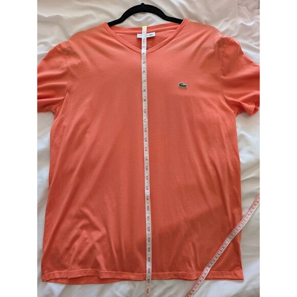 Lacoste Men's Casual Shirt Pima Cotton Jersey Short Sleeve T-shirt Size Large - Picture 11 of 12